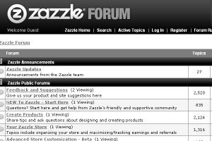 Zazzle Forum